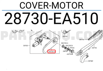 Nissan 28730EA510 COVER-MOTOR