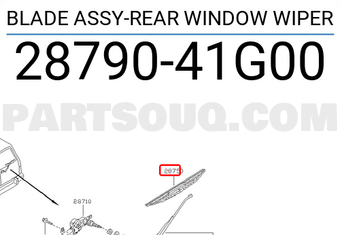 Nissan 2879041G00 BLADE ASSY-REAR WINDOW WIPER