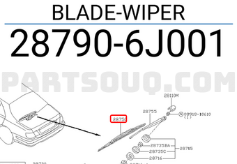 Nissan 287906J001 BLADE-WIPER