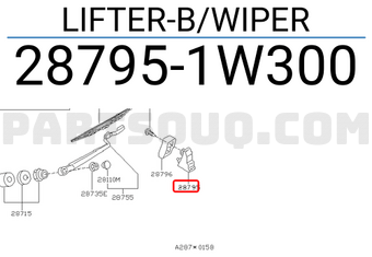 Nissan 287951W300 LIFTER-B/WIPER