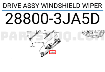 Nissan 288003JA5D DRIVE ASSY WINDSHIELD WIPER