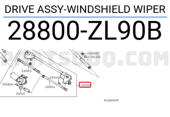 Nissan 28800ZL90B DRIVE ASSY-WINDSHIELD WIPER
