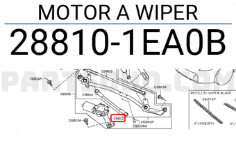 Nissan 288101EA0B MOTOR A WIPER