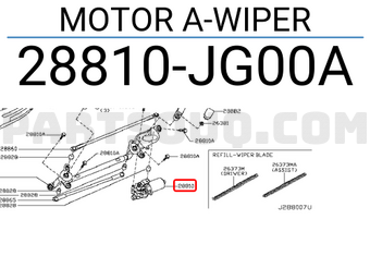 Nissan 28810JG00A MOTOR A-WIPER