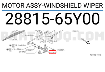 Nissan 2881565Y00 MOTOR ASSY-WINDSHIELD WIPER