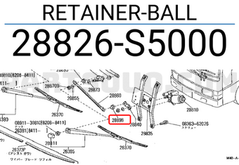 Nissan 28826S5000 RETAINER-BALL