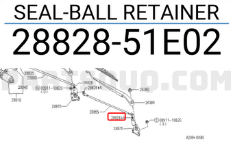 Nissan 2882851E02 SEAL-BALL RETAINER