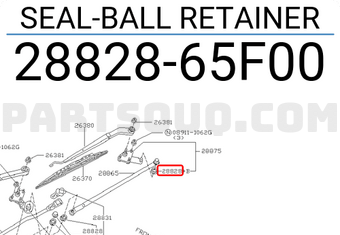 Nissan 2882865F00 SEAL-BALL RETAINER