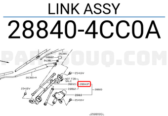 Nissan 288404CC0A LINK ASSY