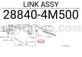 Nissan 288404M500 LINK ASSY