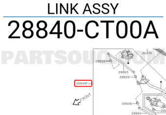 Nissan 28840CT00A LINK ASSY