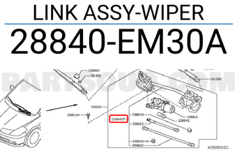 Nissan 28840EM30A LINK ASSY-WIPER
