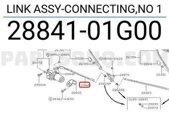 Nissan 2884101G00 LINK ASSY-CONNECTING,NO 1