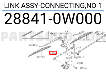 Nissan 288410W000 LINK ASSY-CONNECTING,NO 1