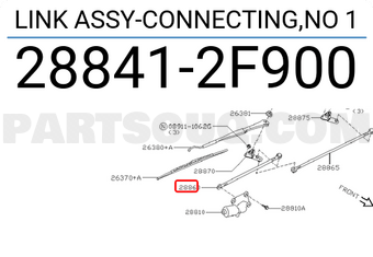 Nissan 288412F900 LINK ASSY-CONNECTING,NO 1