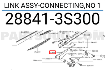 Nissan 288413S300 LINK ASSY-CONNECTING,NO 1