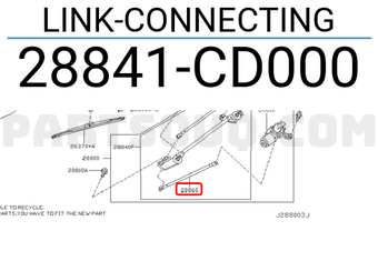 Nissan 28841CD000 LINK-CONNECTING