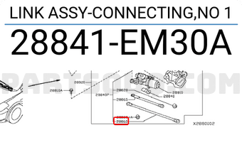 Nissan 28841EM30A LINK ASSY-CONNECTING,NO 1