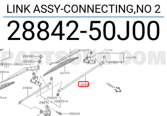 Nissan 2884250J00 LINK ASSY-CONNECTING,NO 2