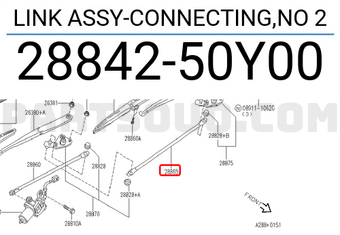 Nissan 2884250Y00 LINK ASSY-CONNECTING,NO 2