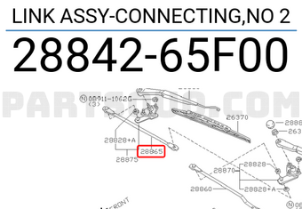Nissan 2884265F00 LINK ASSY-CONNECTING,NO 2