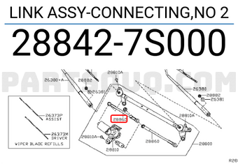 Nissan 288427S000 LINK ASSY-CONNECTING,NO 2