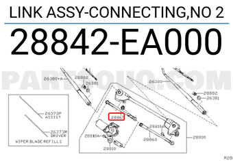 Nissan 28842EA000 LINK ASSY-CONNECTING,NO 2