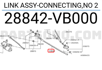 Nissan 28842VB000 LINK ASSY-CONNECTING,NO 2