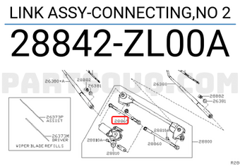 Nissan 28842ZL00A LINK ASSY-CONNECTING,NO 2