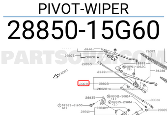 Nissan 2885015G60 PIVOT-WIPER