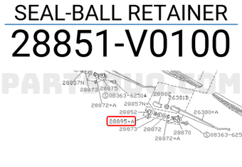 Nissan 28851V0100 SEAL-BALL RETAINER