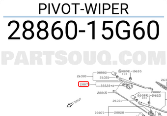 Nissan 2886015G60 PIVOT-WIPER