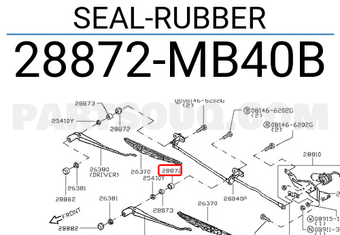 Nissan 28872MB40B SEAL-RUBBER