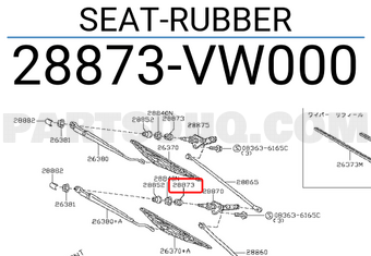Nissan 28873VW000 SEAT-RUBBER