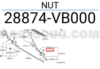 Nissan 28874VB000 NUT