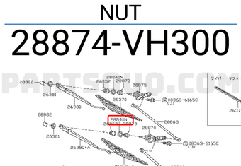 Nissan 28874VH300 NUT