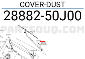 Nissan 2888250J00 COVER-DUST