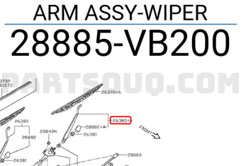 Nissan 28885VB200 ARM ASSY-WIPER