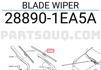 Nissan 288901EA5A BLADE WIPER
