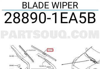 Nissan 288901EA5B BLADE WIPER