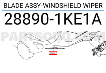 Nissan 288901KE1A BLADE ASSY-WINDSHIELD WIPER