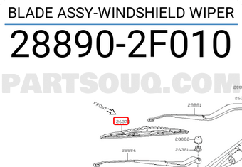 Nissan 288902F010 BLADE ASSY-WINDSHIELD WIPER