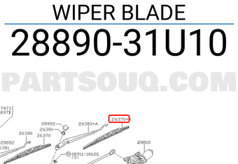 Nissan 2889031U10 WIPER BLADE