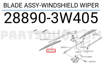 Nissan 288903W405 BLADE ASSY-WINDSHIELD WIPER