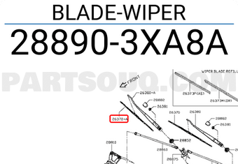 Nissan 288903XA8A BLADE-WIPER