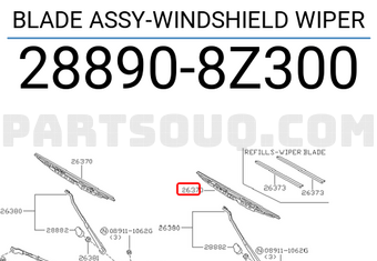 Nissan 288908Z300 BLADE ASSY-WINDSHIELD WIPER