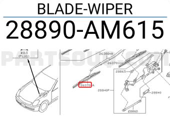 Nissan 28890AM615 BLADE-WIPER