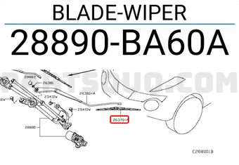 Nissan 28890BA60A BLADE-WIPER