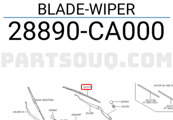 Nissan 28890CA000 BLADE-WIPER