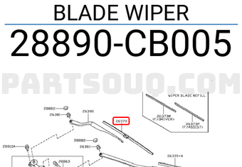 Nissan 28890CB005 BLADE WIPER